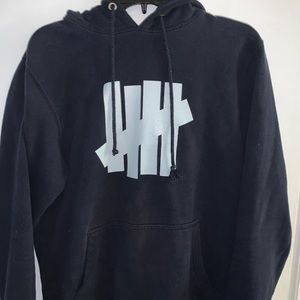 Navy Blue Undefeated Logo Hoodie